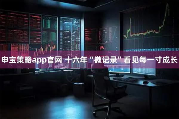 申宝策略app官网 十六年“微记录”看见每一寸成长