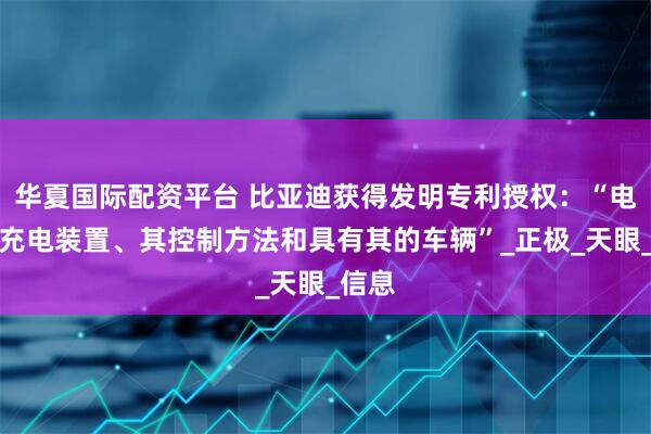华夏国际配资平台 比亚迪获得发明专利授权：“电池包充电装置、其控制方法和具有其的车辆”_正极_天眼_信息