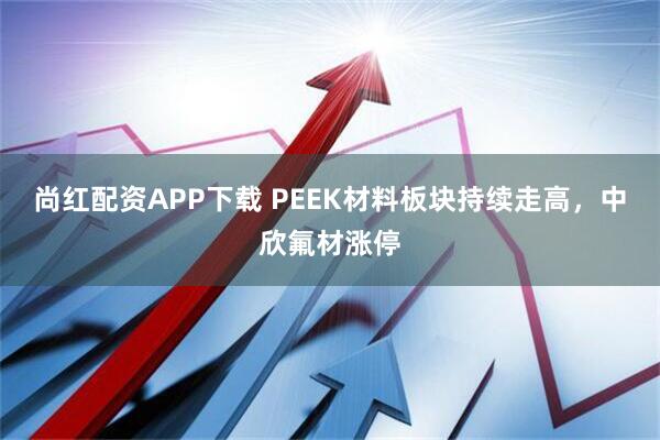 尚红配资APP下载 PEEK材料板块持续走高，中欣氟材涨停