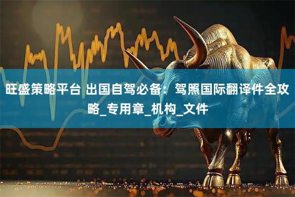 旺盛策略平台 出国自驾必备：驾照国际翻译件全攻略_专用章_机构_文件